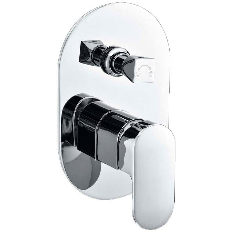 Pine Wall Mixer With Diverter - Chrome