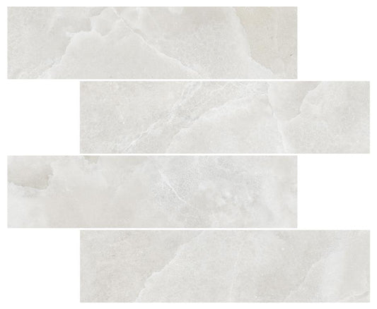 ONYX SUBWAY TILES - LIGHT GREY SUBWAY / POLISHED Finish - 75X300 | 66 PCS BOX /1.485 SQM