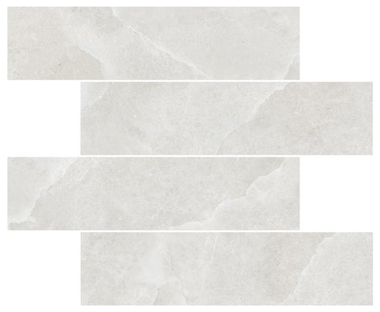 ONYX SUBWAY TILES - LIGHT GREY SUBWAY / SATIN Finish - 75X300 | 66 PCS BOX /1.485 SQM