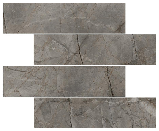 SILVER ROOT SUBWAY TILES - BROWN SUBWAY / SATIN Finish - 75X300 | 66 PCS BOX /1.485 SQM