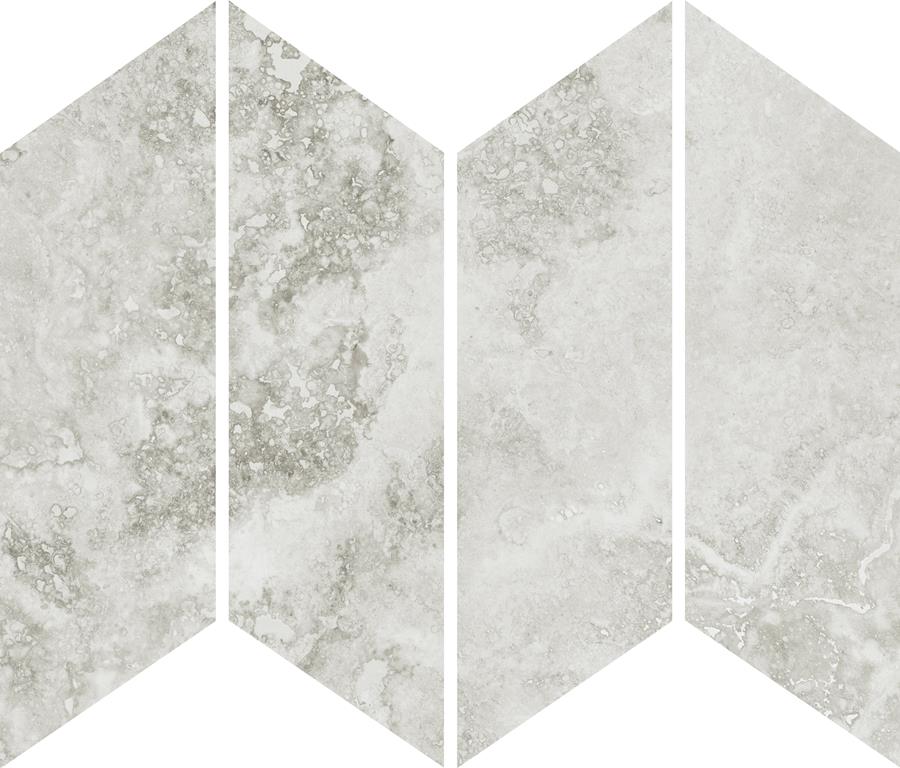 IMPERIAL STONE CHEVRON MOSAIC - IVORY CHEVRON / FELLTEC Finish - 73X260 | 53 PCS PER SQM - .24 = 1 PC / 1.25 SQM PER BOX