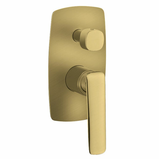 Bellino Brushed Yellow Gold Shower Mixer   With Diverter