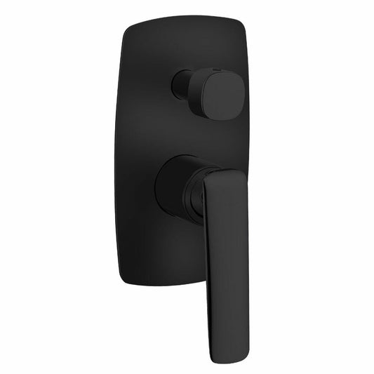 Bellino Matte Black Wall Mixer Diverter