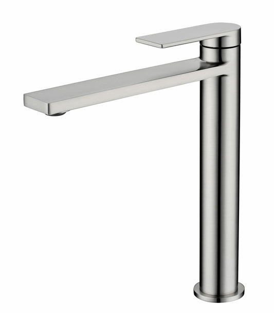 Ruki High Rise Basin Mixer - Brushed Nickel