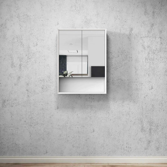 BOSTON Matte White 600X800X150 Shaving Cabinet