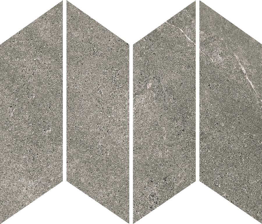 ARDESIA CHEVRON MOSAIC - LIGHT GREY CHEVRON / FELLTEC Finish - 73X260 | SOLD BY THE SQM. 54 PCS PER SQM / 66 PCS / 1.25 SQM PER BOX
