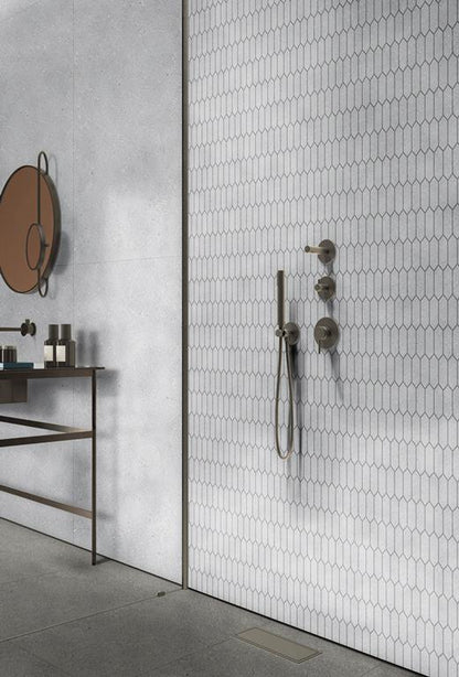STARRY MOSAIC - LIGHT GREY PICKET / DEEP INK Finish - 264X305 | SOLD PER SHEET - 11 SHEETS PER BOX /  0.886 SQM