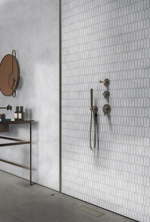 STARRY MOSAIC - LIGHT GREY PICKET / DEEP INK Finish - 264X305 | SOLD PER SHEET - 11 SHEETS PER BOX /  0.886 SQM