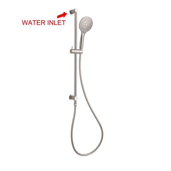 Nero 3 Function Shower Rail Brushed Nickel