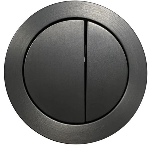 Round Press Button Gum Metal Standard Toilet Cistern