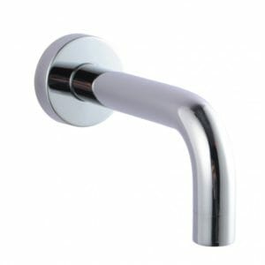 Round Chrome Bathtub Basin Wall Spout