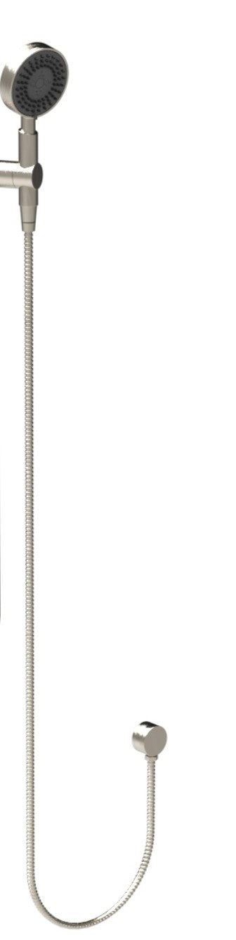 1500 mm Length  Surface Mounted  Handheld Shower Kit to suit 32mm Grab Rail with Slide Cradle - 1500 mm Length  - Brushed Nickel