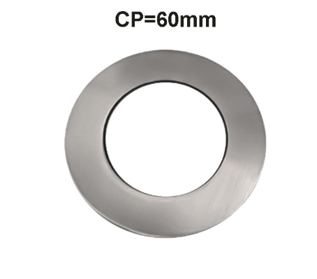 Brushed Nickel Cover Plate 60mm