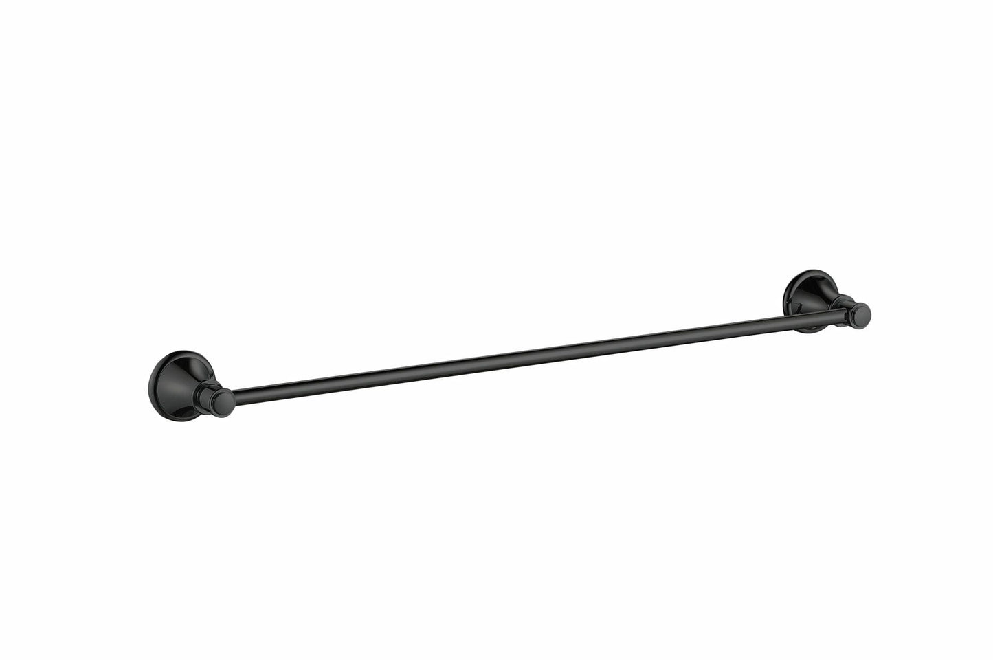 Clasico Single Towel Rail - 800mm - Matt Black
