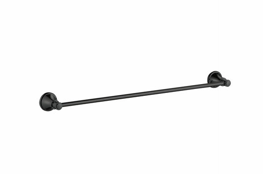 Clasico Single Towel Rail - 800mm - Matt Black