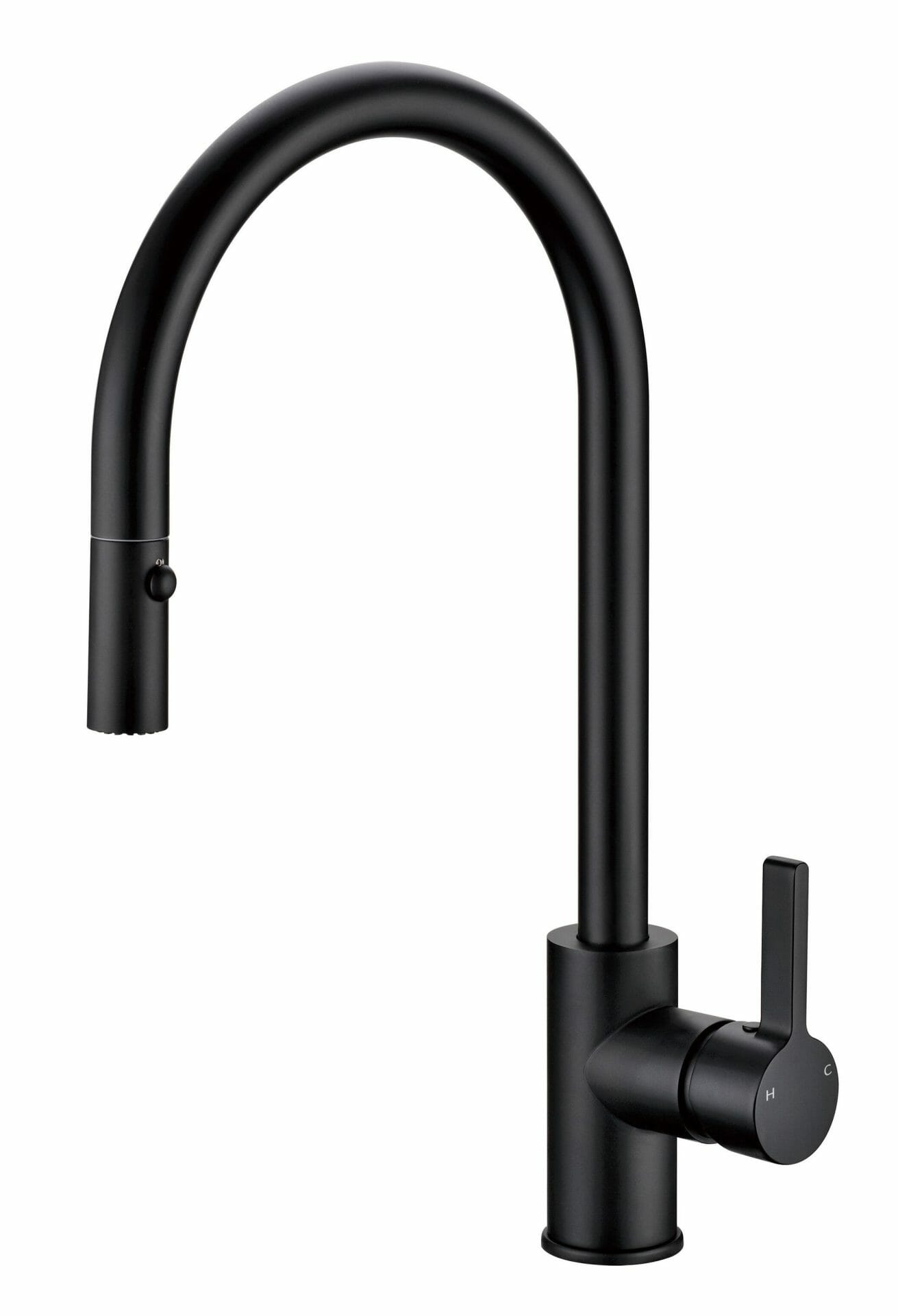 Otus Pull Out Sink Mixer Matt Black Lead Free