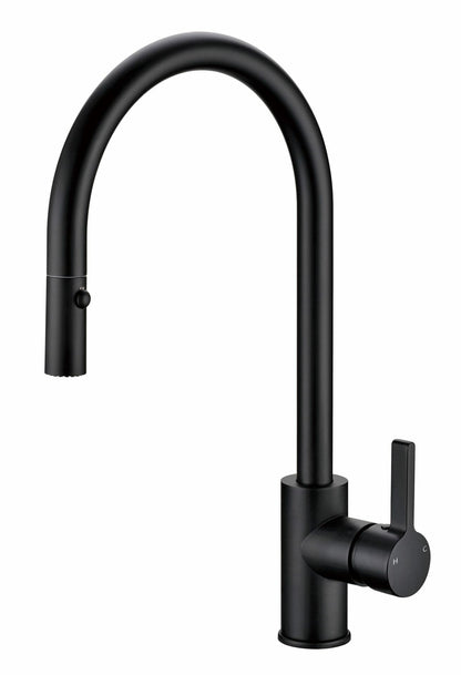 Otus Pull Out Sink Mixer Matt Black Lead Free