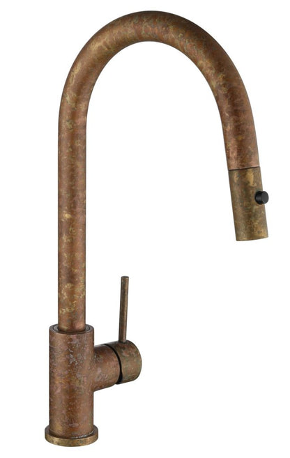 Mica Pull-Out Sink Mixer - Living Brass