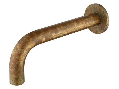 Mica Bath Spout - 220mm Curved Spout - Living Brass