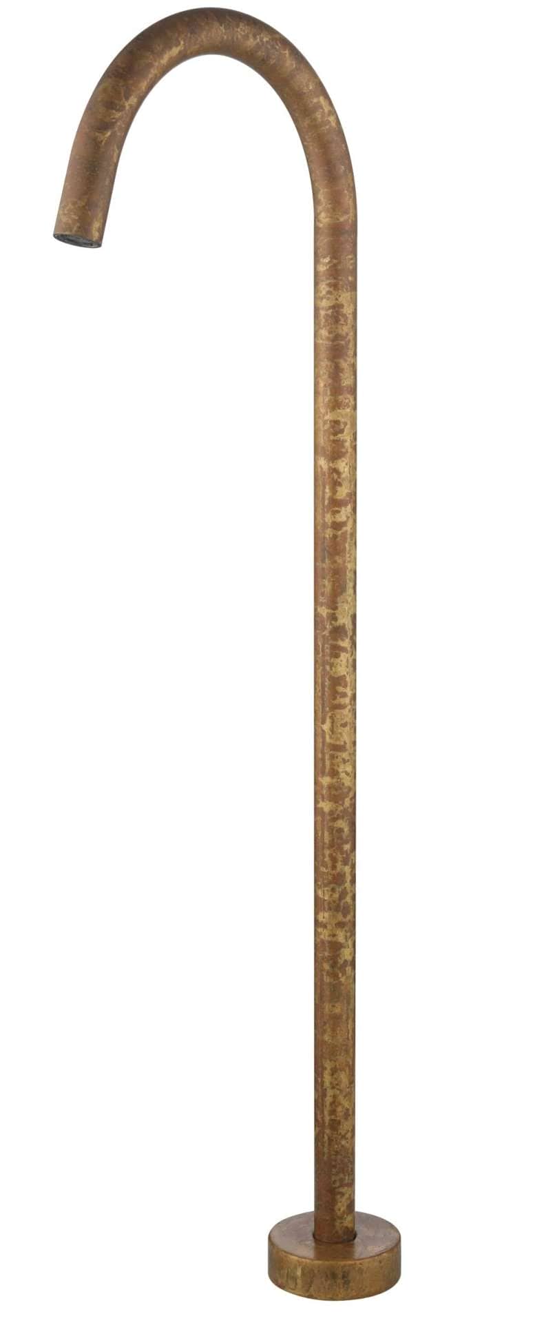 Mica Freestanding Bath Spout - Living Brass
