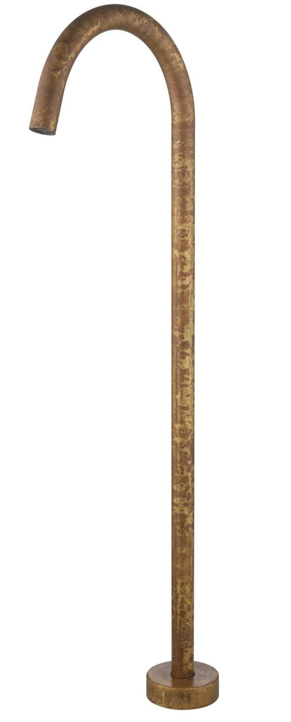 Mica Freestanding Bath Spout - Living Brass