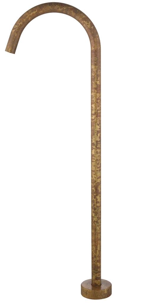 Mica Freestanding Bath Spout - Living Brass