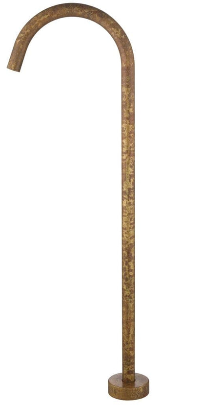 Mica Freestanding Bath Spout - Living Brass