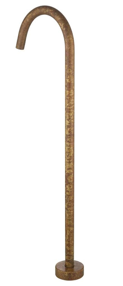 Mica Freestanding Bath Spout - Living Brass