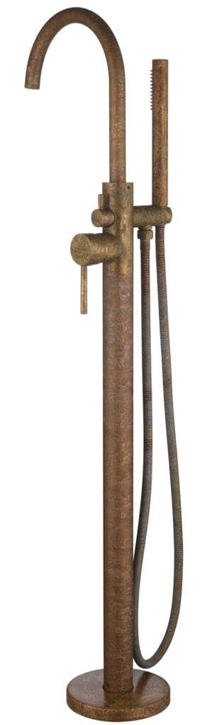Mica Freestanding B/Spout - Mixer W/Hpiece - Living Brass