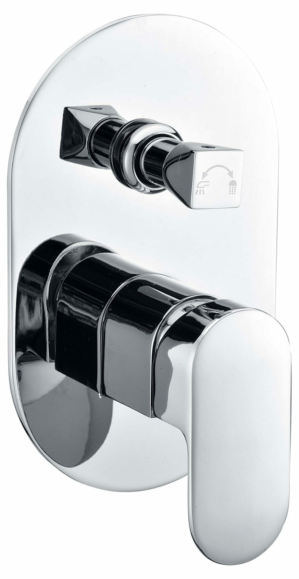 Dove Wall Mixer With Diverter - Chrome