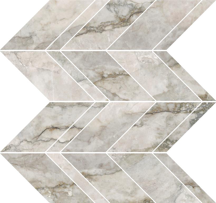 ZOUKS CHEVRON MOSAIC -  CHEVRON / 3D Finish - 300X300 | SOLD PER SHEET - 11 SHEETS PER BOX / 1.089 SQM  / Priced Per Sheet