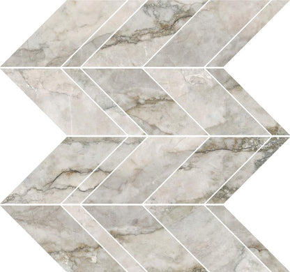 ZOUKS CHEVRON MOSAIC -  CHEVRON / 3D Finish - 300X300 | SOLD PER SHEET - 11 SHEETS PER BOX / 1.089 SQM  / Priced Per Sheet