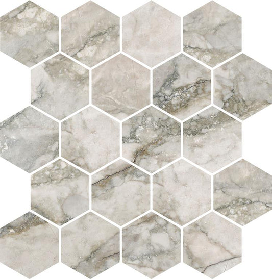 ZOUKS MOSAIC -  HEXAGON / 3D Finish - 300X330 | SOLD PER SHEET - 11 SHEETS PER BOX / 1.089 SQM  / Priced Per Sheet