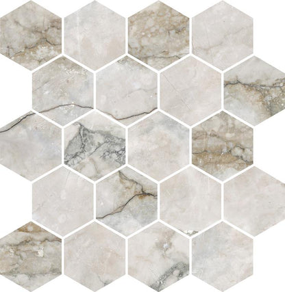 ZOUKS MOSAIC -  HEXAGON / 3D Finish - 300X330 | SOLD PER SHEET - 11 SHEETS PER BOX / 1.089 SQM  / Priced Per Sheet