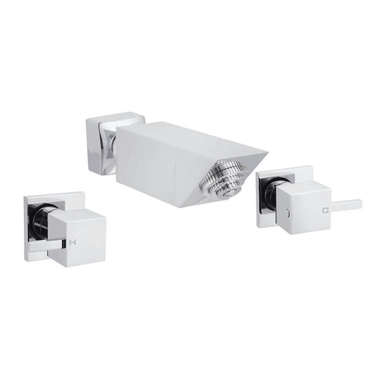 Square Shower Set_4/1 Turn - Chrome