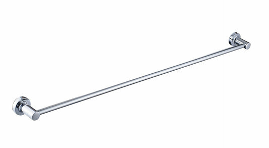 Ruby Round Single Towel Rail 800mm - Chrome