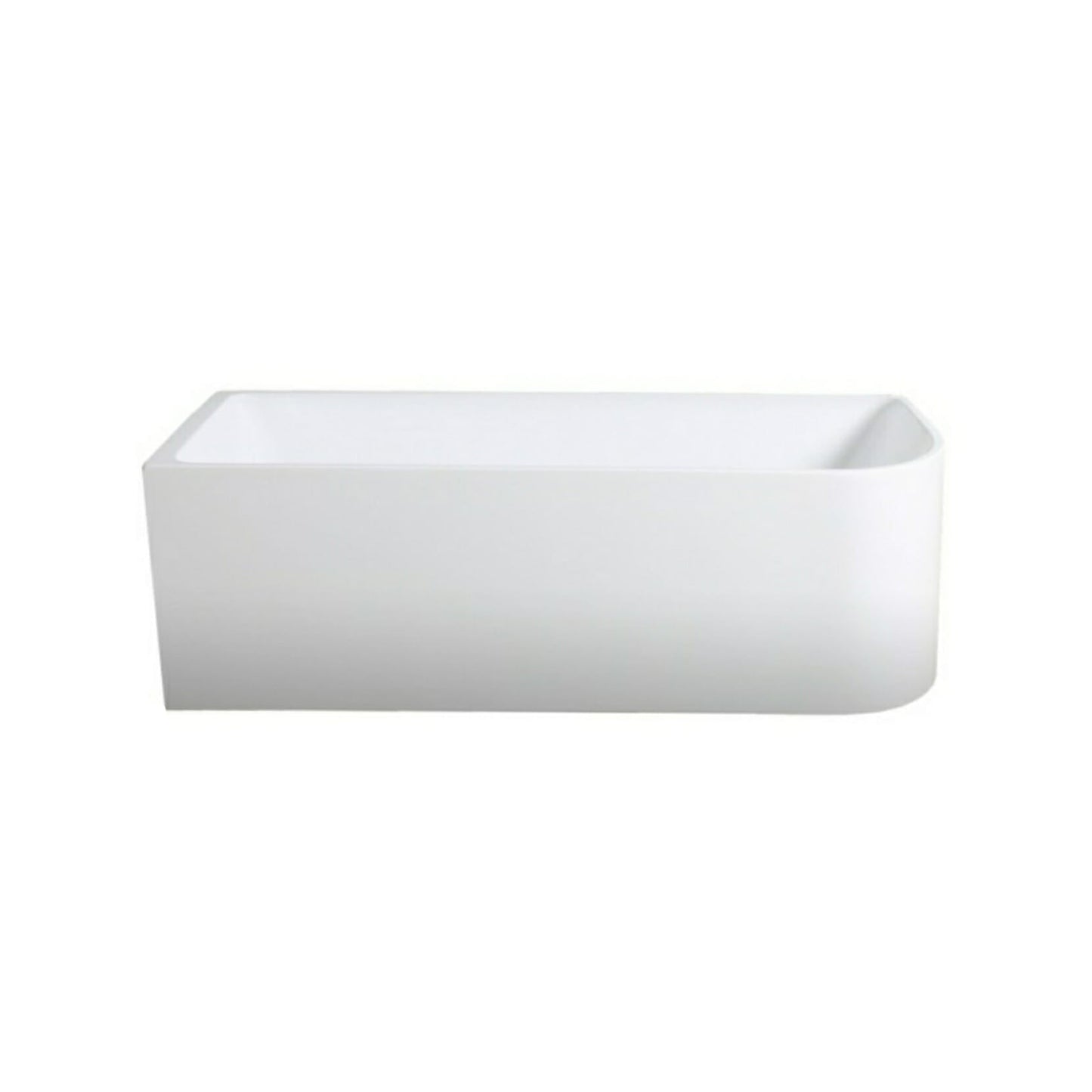 1700mm Left Corner Back to Wall Bathtub - No Overflow - Gloss White