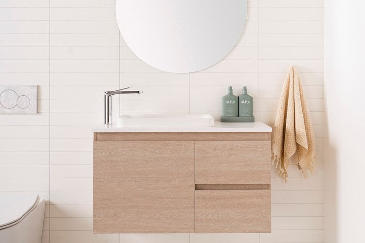 Faith Semi Inset Basin Matte White