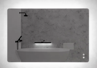 Rectangle Frameless LED Mirrors 1200x800mm