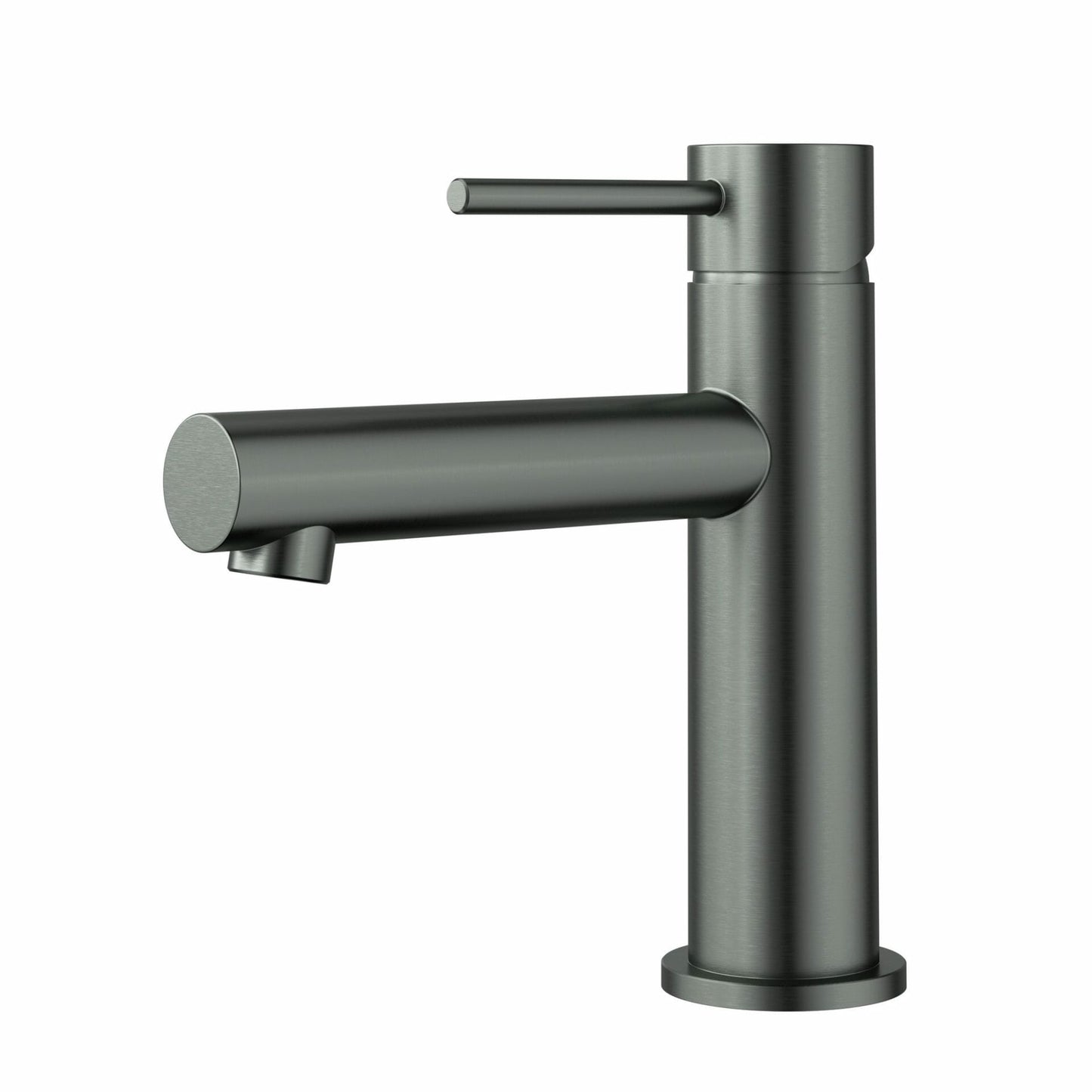 Otus Slimline Stainless Steel Basin Mixer - Gun Metal