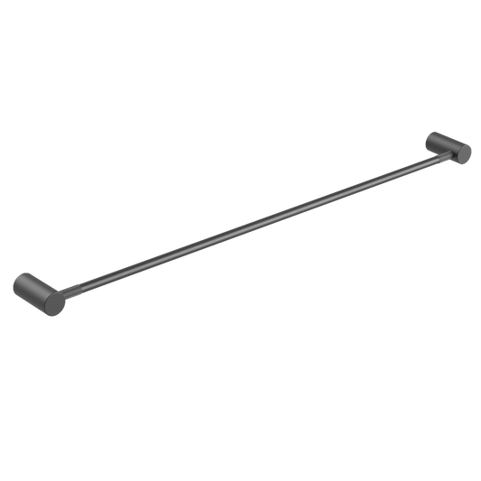 CADDENCE Brushed Gun Metal Grey Single Towel Rail - 800mm