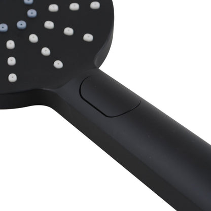 Round 3 Functions Black ABS Handheld Shower