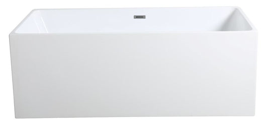 1400mm Theo Multifit Bathtub - Overflow - Gloss White