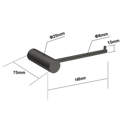 Gun Metal Grey Toilet Paper Holder