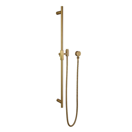 CADDENCE Brushed Brass Shower Rail without Handheld Shower