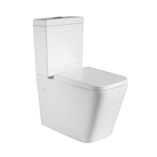 Qubist BTW Toilet Suite White - Box Rim Pan