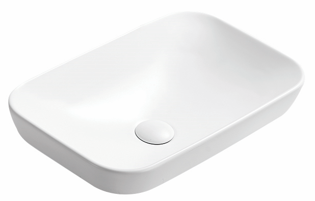 Insert Ceramic Basin - Matt White -   Rectangle - 515mm