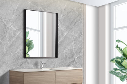 450mm Qubist Framed Square Mirror
 - Matte Black