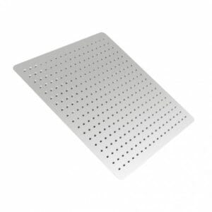 Chrome Super-slim Square Rainfall Shower Head 400mm