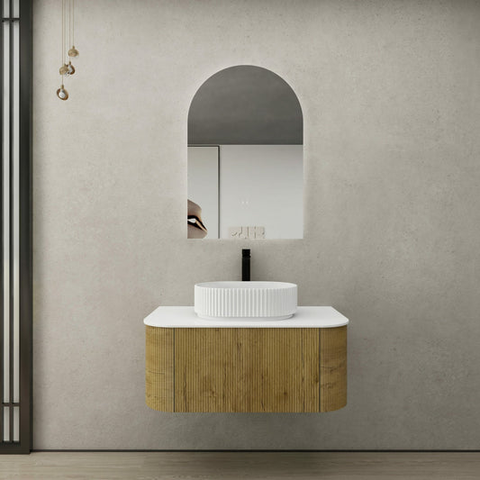 Bronte Wall Hung   Vanity - Prime Oak - 900mm
